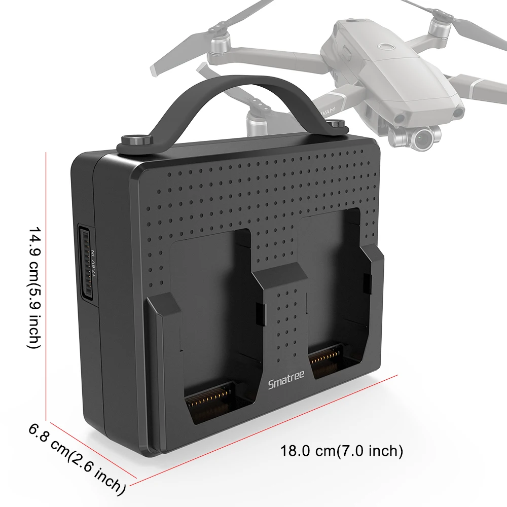 Smatree портативные аккумуляторы для DJI Mavic 2 Pro зарядная станция совместимая зарядка два Mavic 2 Zoom батареи одновременные