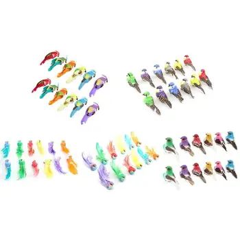 

12pcs/set Artificial Foam Feather Lifelike Simulated Birds DIY Party Crafts