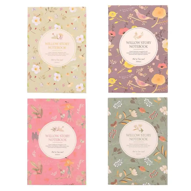 

Flower Bird Pocket Notebook Journals Paper Diary Weekly Planner Writing Pad Note Book Office Stationary School Supplies