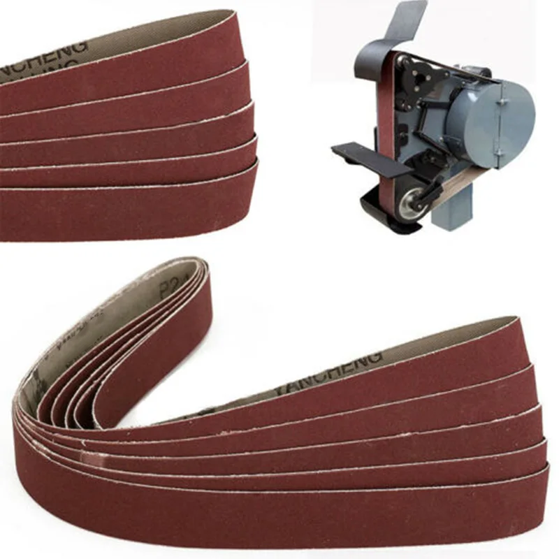 

15pcs Set Abrasive Sanding Belt 80/100/150/240/320 Grit 760*25mm Annular Grinding Polishing Tool for Angle Grinder Machine