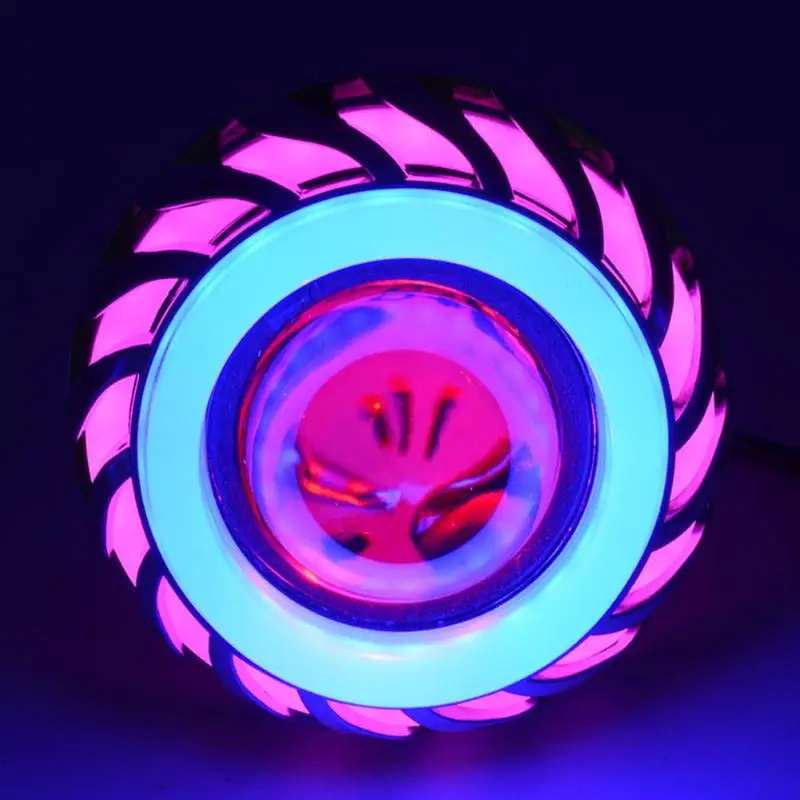 Двойной светильник Halo Angel Devil Eye для мотоцикла 12 в 85 светодиодный прожектор