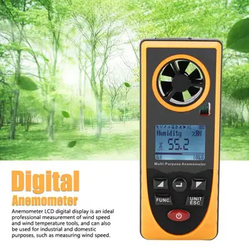 

Tacometro GM8910 Digital Anemometer Multifunctional LCD Display Digital Anemometer Air Wind Speed Scale Meter Speed Revolution