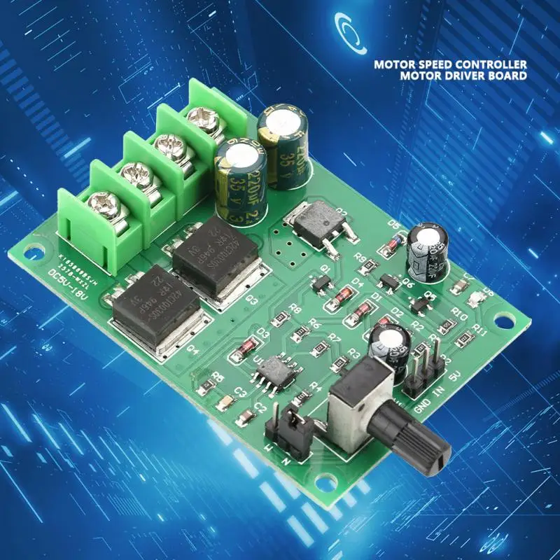 DC5 18V плата драйвера двигателя контроллера постоянного тока PWM высокой