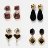 Flatfoosie ZA Statement Metal Drop Earrings Trendy Jewelry Elegant Big Geometric Dangle Pendant Earring For Women Mexed EARRINGS ► Photo 3/6