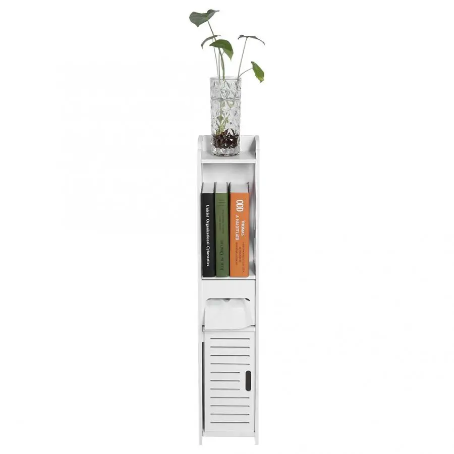 Bathroom Cabinet 80X15.5X15.5CM Bathroom Toilet Furniture Cabinet White Wood-Plastic Board Cupboard Shelf Tissue Storage Rack Bathroom Cabinet 80X15.5X15.5CM Bathroom Toilet Furniture Cabinet White Wood-Plastic Board Cupboard Shelf Tissue Storage Rack