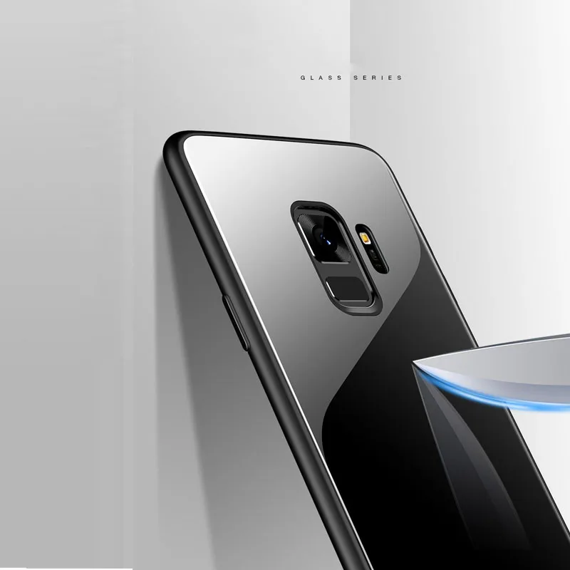 Чехол из закаленного стекла для Samsung Galaxy A6 A8 Plus S8 S9 2018 J3 2017 J2 J5 J7 Prime S7 Edge Note 8 9