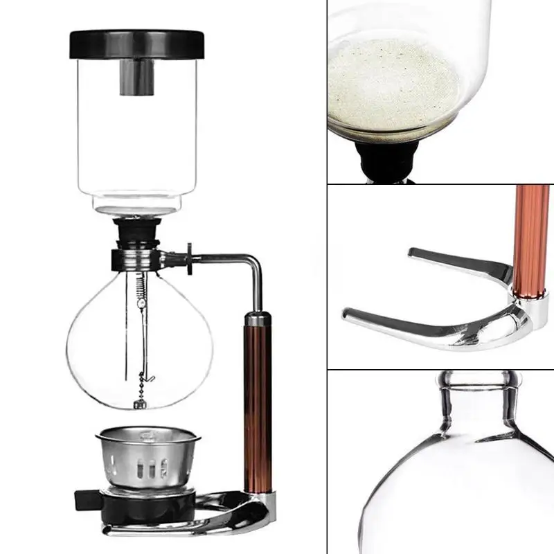  Hand Siphon Coffee Maker Pot Heat-resistant Glass Coffee Machine Filter Kit Coffee Machine Filter f - 32951827951