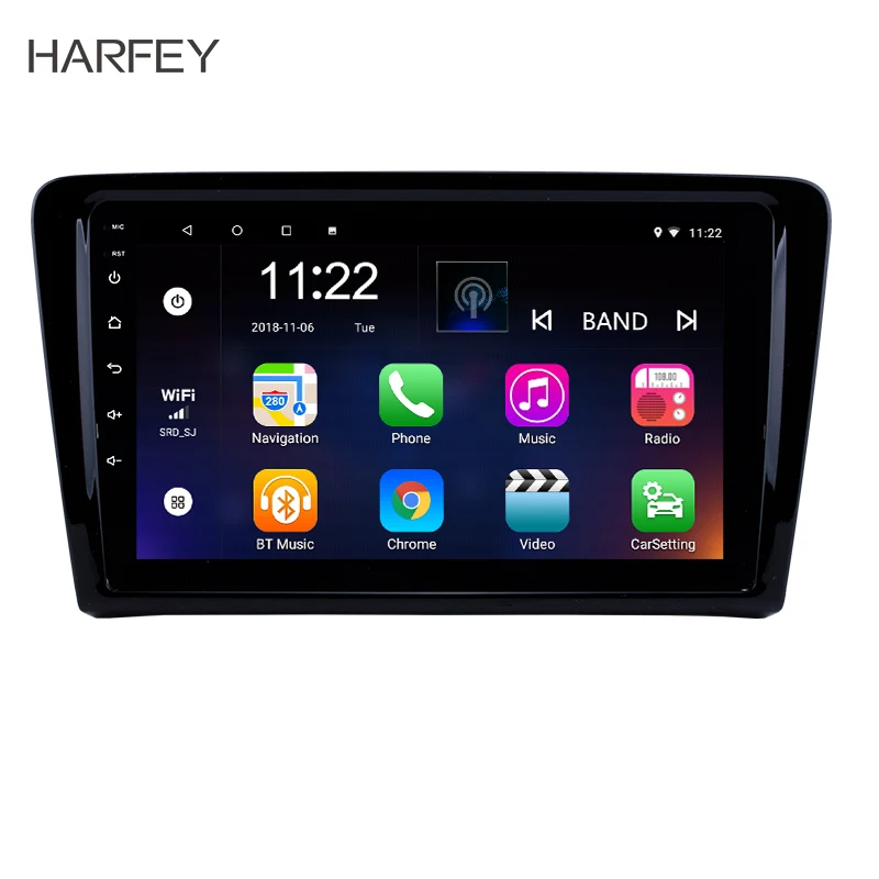 

Harfey Head Unit Android 8.1/7.1 GPS Navi Audio 9 Inch Car Radio Multimedia Player For 2012-2015 Volkswagen Santana with USB Aux