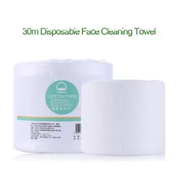 

1 Roll 30M Disposable Cotton Face Cleansing Towel Non-Woven Travel Facial Towel