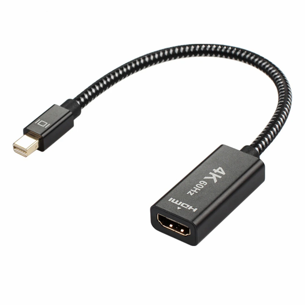 4K 60hzmini порт дисплея Порт DP к HDMI кабель штекер женскому адаптеру мини-порт для Macbook