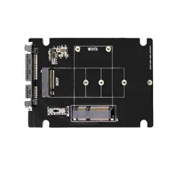 S107-Rtk адаптер карты расширения все 2 в 1 mSATA-Sata Ngff (M.2) к Sata Iii Sata3 конвертер твердотельный диск для Deskt