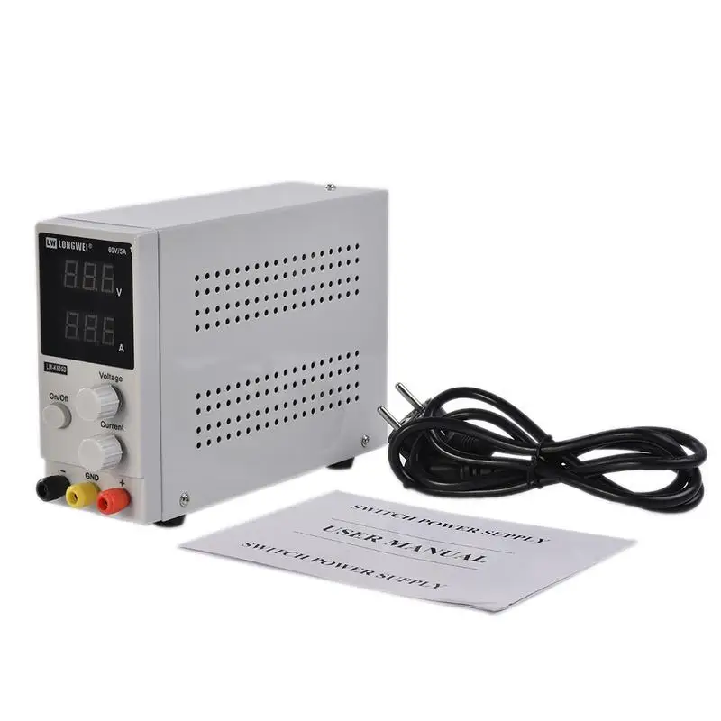 

DC Power Supply LW-K605D 60V 5A Mini Digital Display Adjustable Laboratory Integrated Circuit Regulated Switching EU Plug