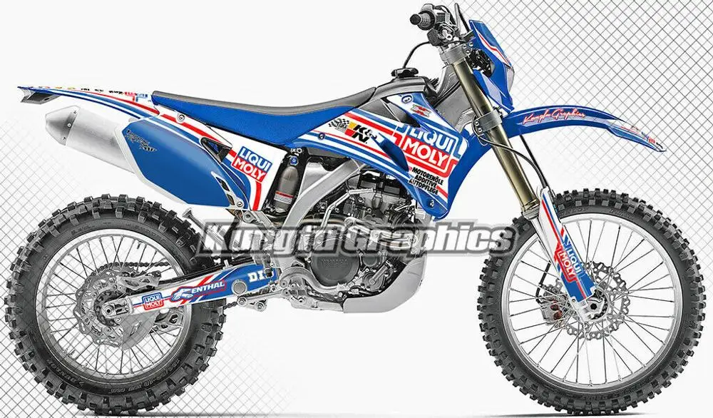 Набор наклеек KUNGFU GRAPHICS Motorrad Aufkleber для Yamaha WR 250F 450F WR250F WR450F 2007 2008 2009 2010 2011 2012 2013