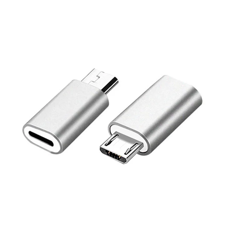 Алюминиевый сплав для Lightning 8 Pin женский микро USB конвертер зарядный type-C разъем адаптер для Android мобильного телефона