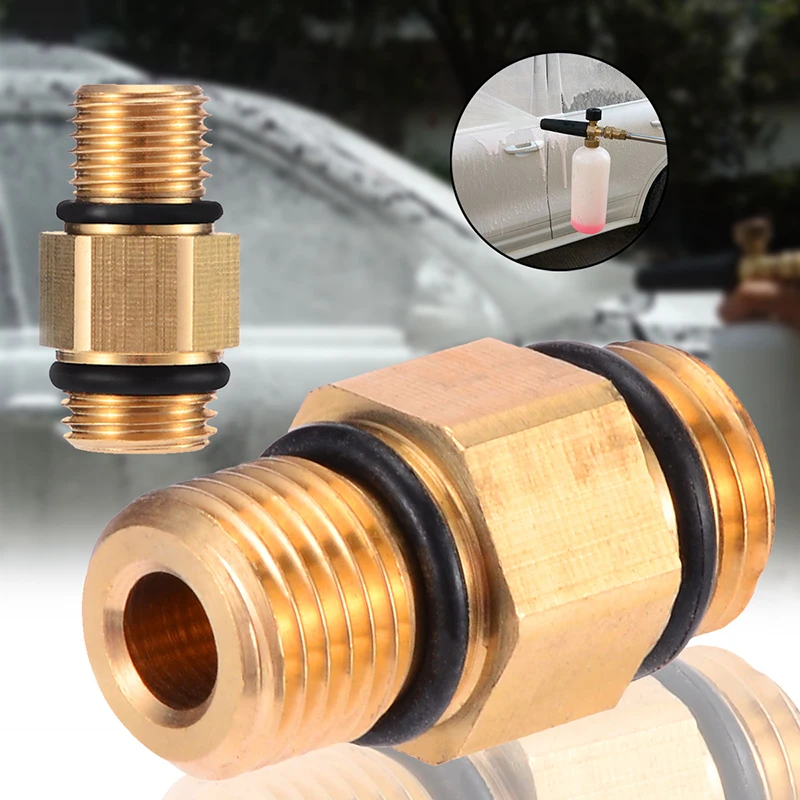 

G1/4 inch Metal High Pressure Foam Washer Lance Adapter Accessories Connector high Quality