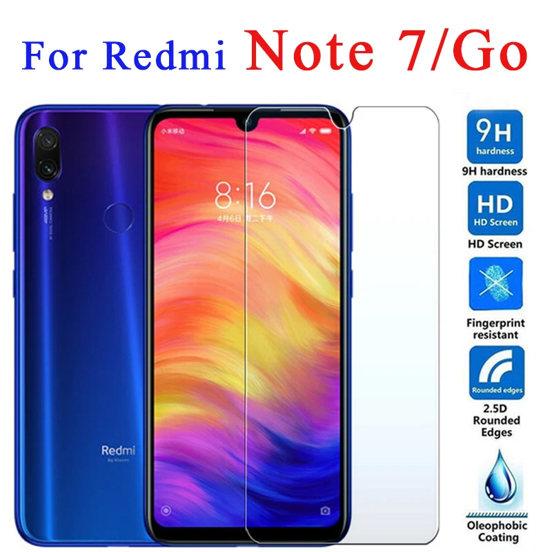 

For Xiaomi Redmi Go Screen Protector On Ksiomi Remi Tempered Glass Protective Film Cover Xiomi Glas Note 7 Note7 Glass