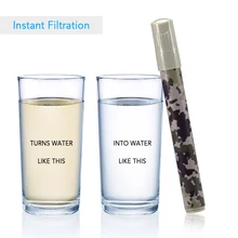 Спасательный аварийный походный фильтр для воды соломинка Компактный Открытый Кемпинг очиститель воды альпинизмом оборудование для безопасности и выживания
