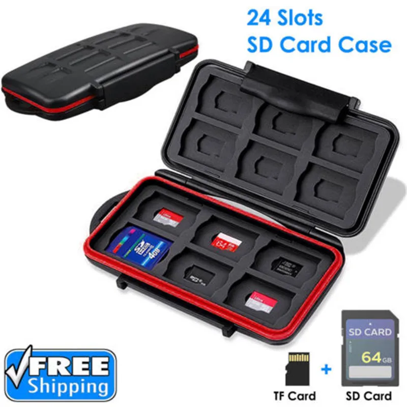 

BalleenShiny SD Memory Professional Card Waterproof Protection Wallet Holder Carrying Case Travel Storage Bag SD Card Organizer