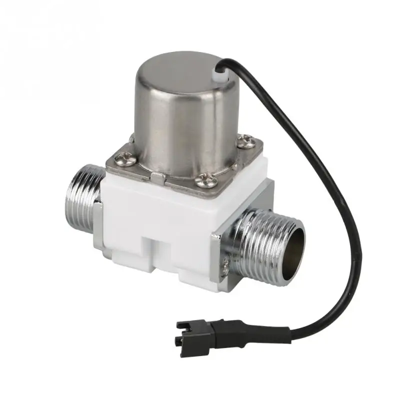 BQLZR 1/2 DC6V White Electric Solenoid Valve Water Flow Pulse Electromagnetic Valve Water Control Switch 