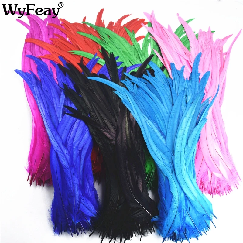 Wholesale 16 18 Inch 40 45CM Natural Rooster Coque Tail Feather Cheap