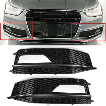 

New Car Front Grille Mesh Front Bumper Fog Light Grill Grills Grill Cover For Audi A4 B8 2012-2015 S4 S-Line Facelift