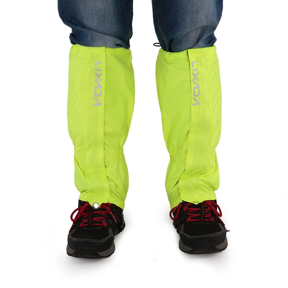 

Lixada 1 Pair Gaiters Outdoor Unisex Zippered Closure Wear and Waterproof Hiking Climbing Hunting Snow Legging Gaiters