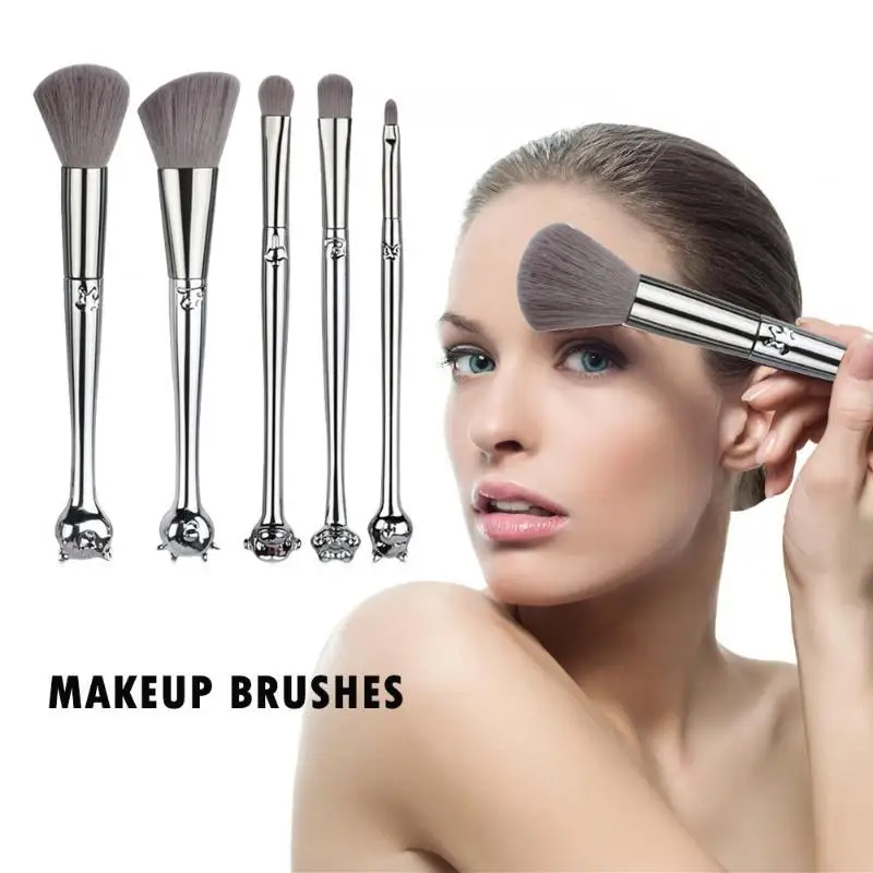 

5pcs Chinese Zodiac Makeup Brushes Set Face Beauty Foundation Powder Blush Blending Cosmetics Tool
