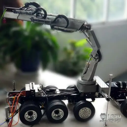 LESU 1/14 RC Model Parts Hydraulic Truck Crane With Control Valve Oil Pump Dumper  ESC TH10208