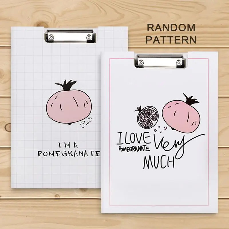 

A4 Folding File Board Clip Cartoon Writing Board Document Paper Folder Manager School Study Office Stationery
