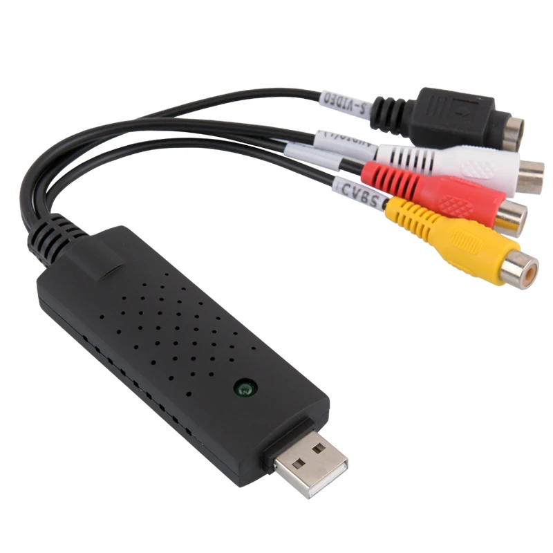 Адаптер видеозахвата Easycap с USB 2 0 4 канальная видеокарта TV DVD VHS 4CH DVR поддержкой Win10 и