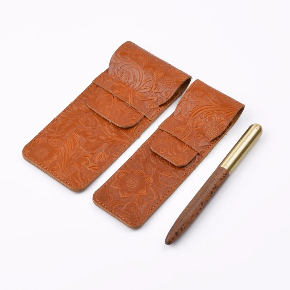 

Handmade Genuine Leather Pen Bag