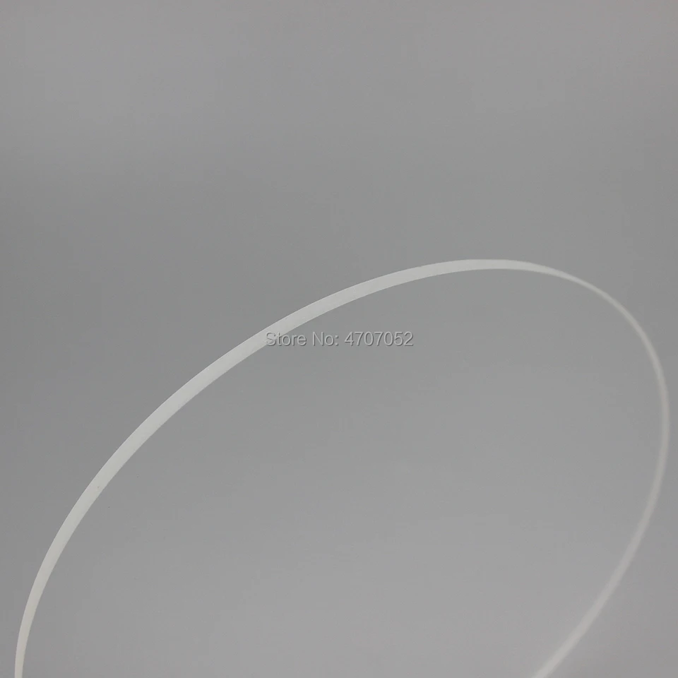 Прозрачный силиконовый лист высокой чистоты диаметром 100 мм* 1 мм, круглая пластина из кварцевого стекла