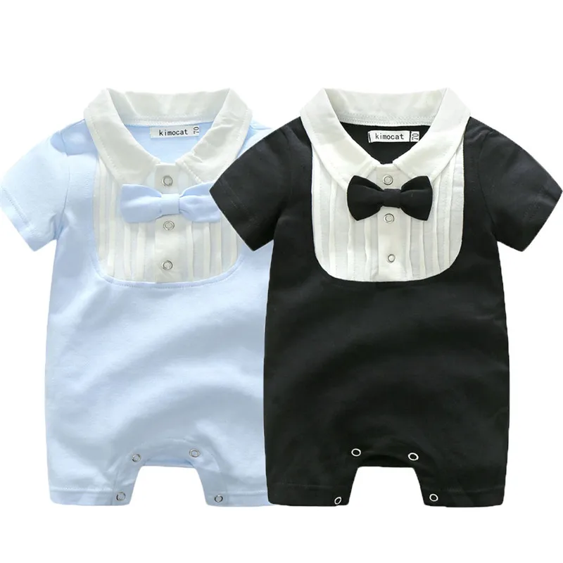 

PUDCOCO Kids Baby Boy Summer Gentleman Suit Romper Jumpsuit Clothes Outfits
