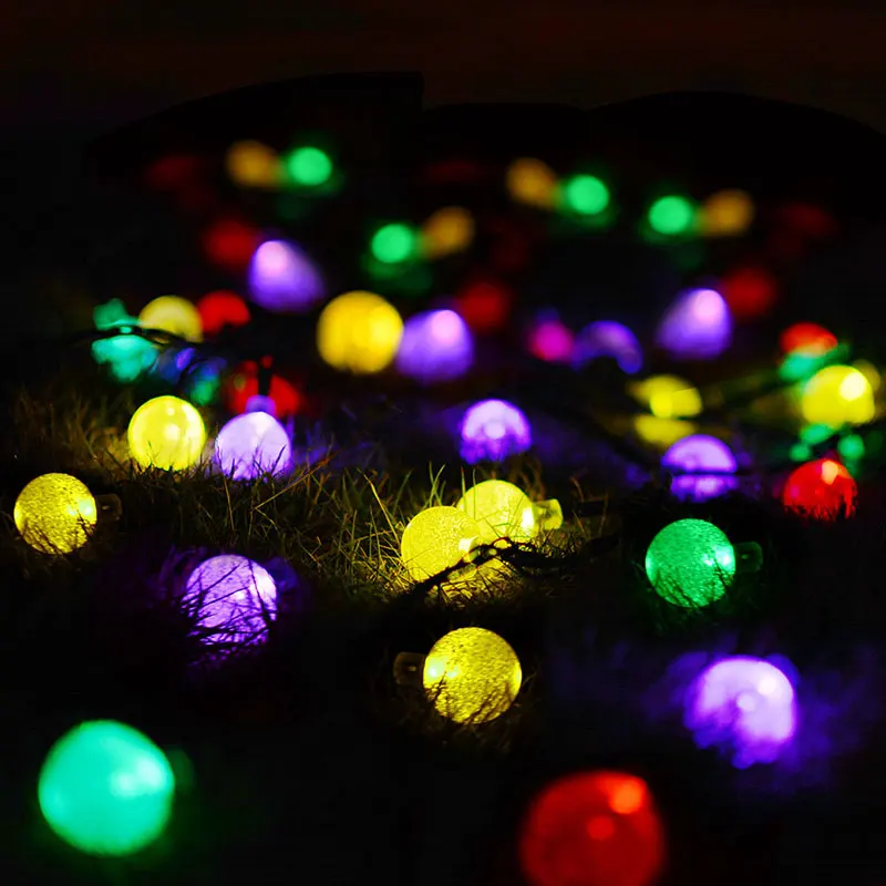 Солнечное освещение гирлянда наружные садовые огни многоцветный 30 LED