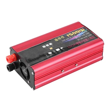 

1500W Car Power Inverter USB Charger Converter Adapter Modified Sine Wave DC 12V/24V To AC 220V Car Power Inverter