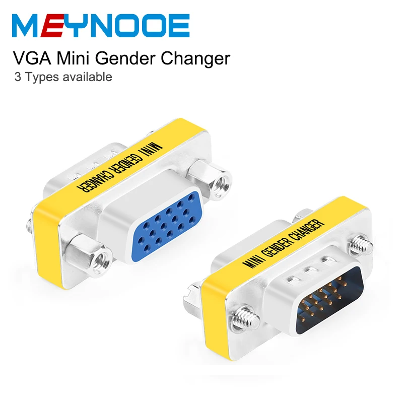 Wholesae D Sub 15 VGA Exterder Cable VGA HD15 Pin Gender Changer Convertor Adapter VGA Connector Male to Male Female VGA Coupler Wholesae D Sub 15 VGA Exterder Cable VGA HD15 Pin Gender Changer Convertor Adapter VGA Connector Male to Male Female VGA Coupler