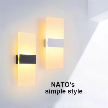 

Modern LED wall lamp up/down lighting AC85-265V wall-mounted bedroom light Decrative living room luminaria 3W/5W/6W for stair