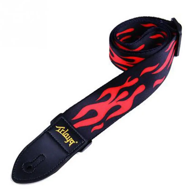 

Folk Printing Guitar Straps Thickened Folk Wooden Electric Guitar Bass Straps #20