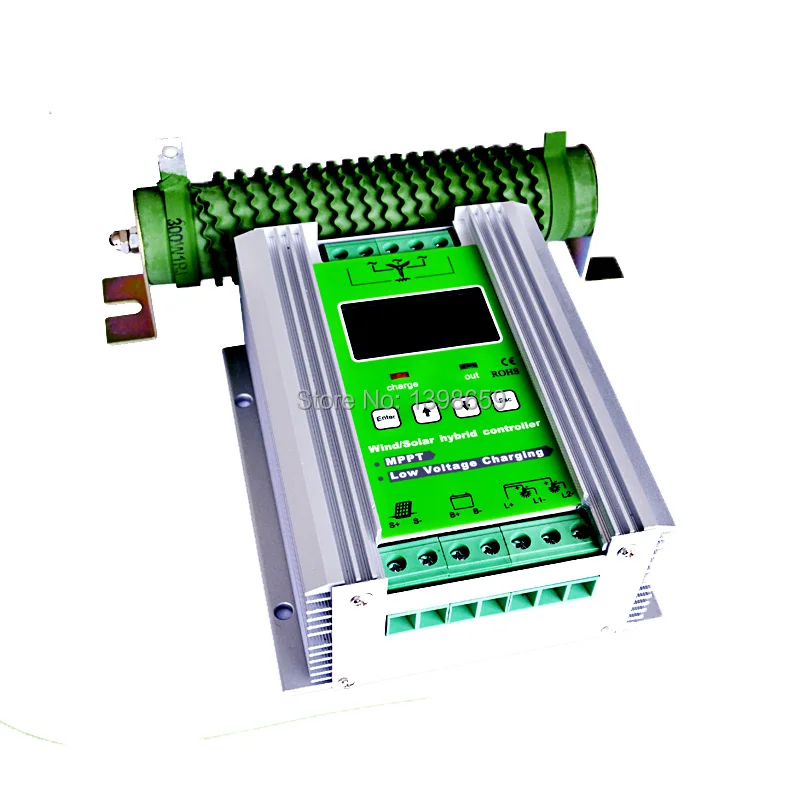 MPPT 1000 Вт ветряной солнечный гибридный контроллер 600 Вт ветряной генератор и 400 Вт Солнечный 12В 24В авто с бесплатной загрузкой