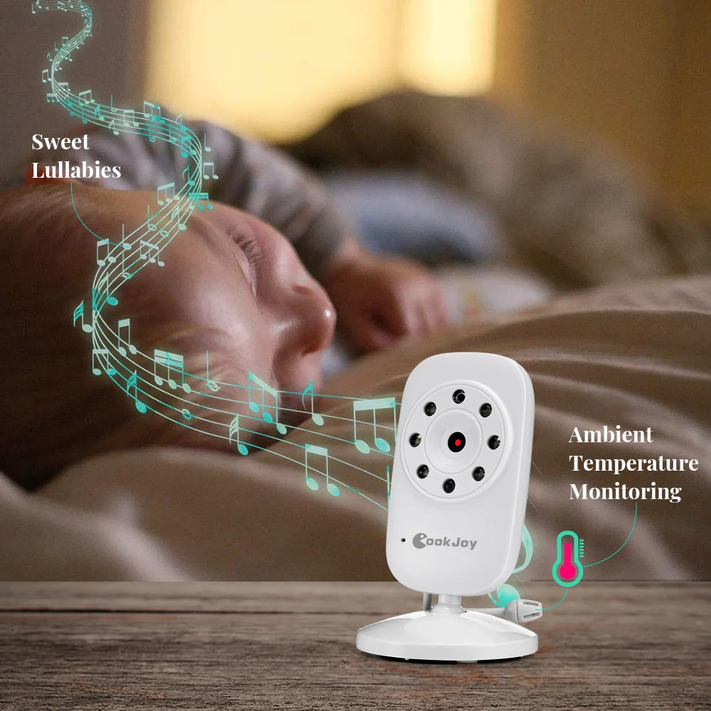 FIMEI COOKJOY SM35RX Детские спальные мониторы 2 4 ГГц 3 5 дюймов температура с ЖК дисплей