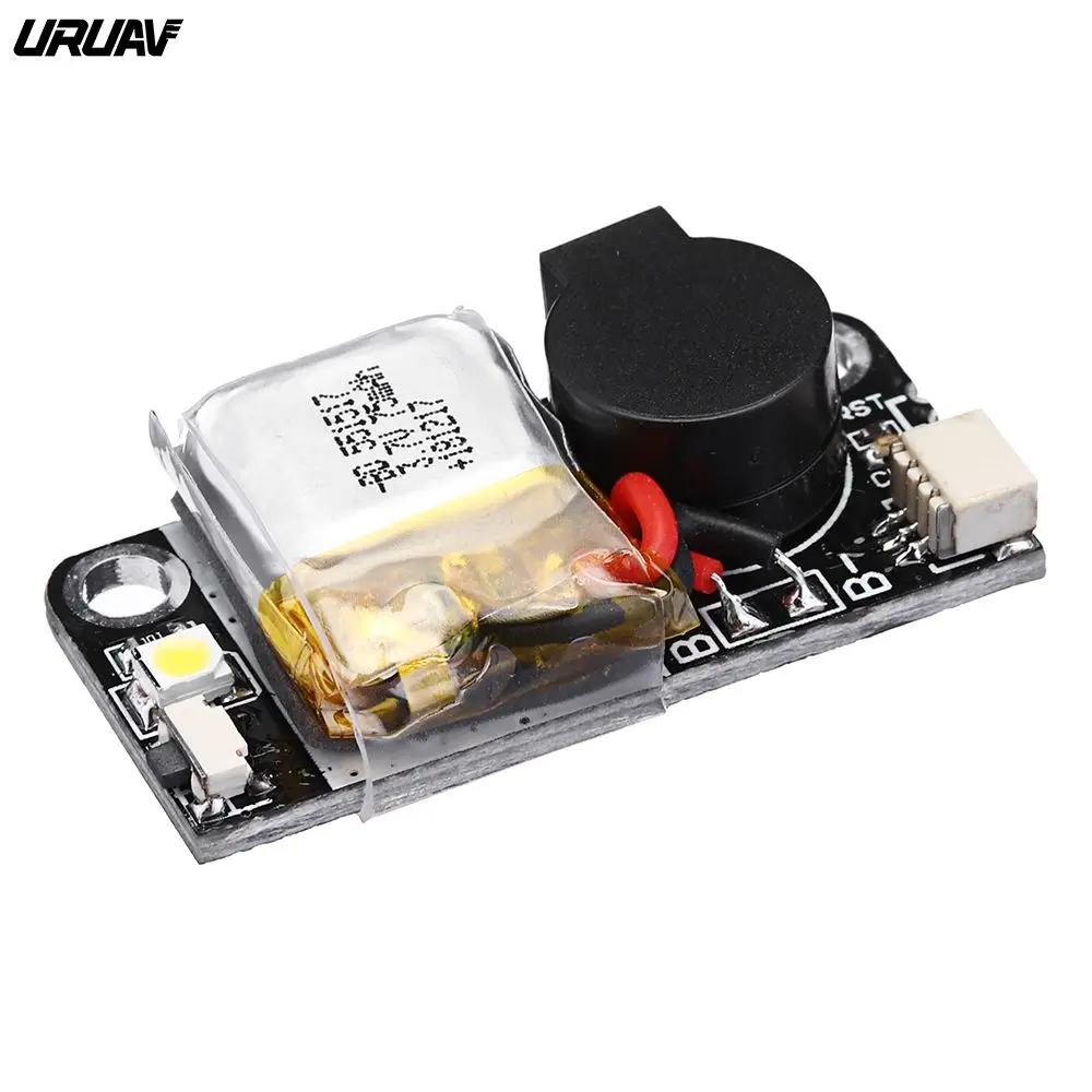 

New Arrivals URUAV UR6 5V 110dB BB Alarm Buzzer Mini Tacker 36x18mm & Lipo Battery LED Light For RC Models Spare Part DIY Accs