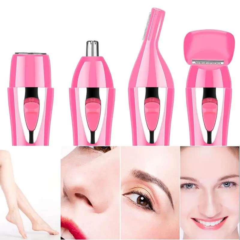 Mini Portable Hair remover/Painless Facial Hair Removal/Rechargeable Nose&Eyebrow Bikini Trimmer/Electric Shaver with Built-in