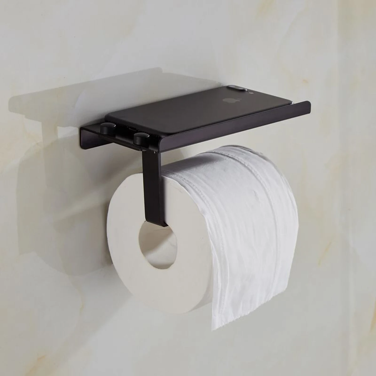 1 pc Tissue Holder Multifunction Simple Stainless Steel Paper Roll