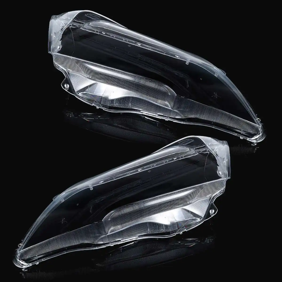 

2 PCS Front Headlight glass transparent lampshade PC lampshade Anti cracking lens shell for Honda CRV 2007 2008 2009 2010 2011