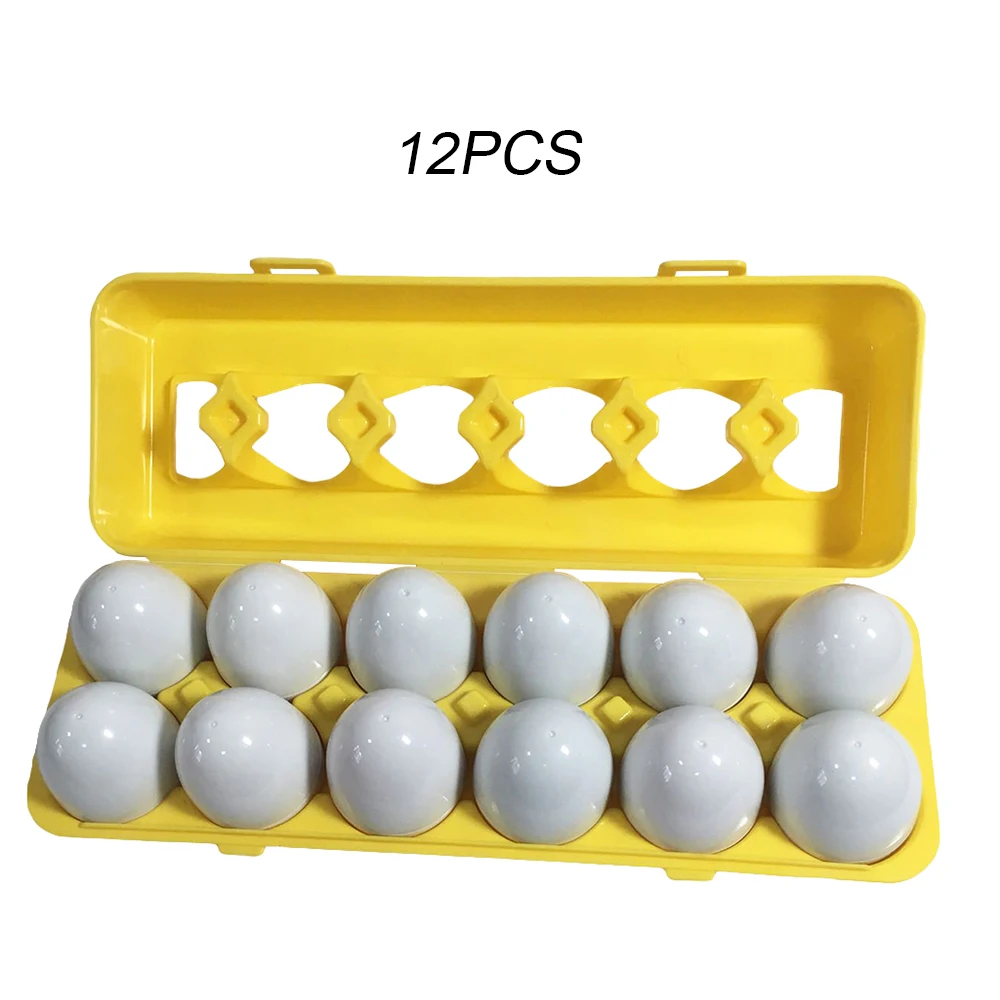 12 Обучающие игрушки сборка игрушка яйцо соответствие сопряжение мудрость Смарт яйцо капсула цвет форма распознавать блоки игрушки для детей