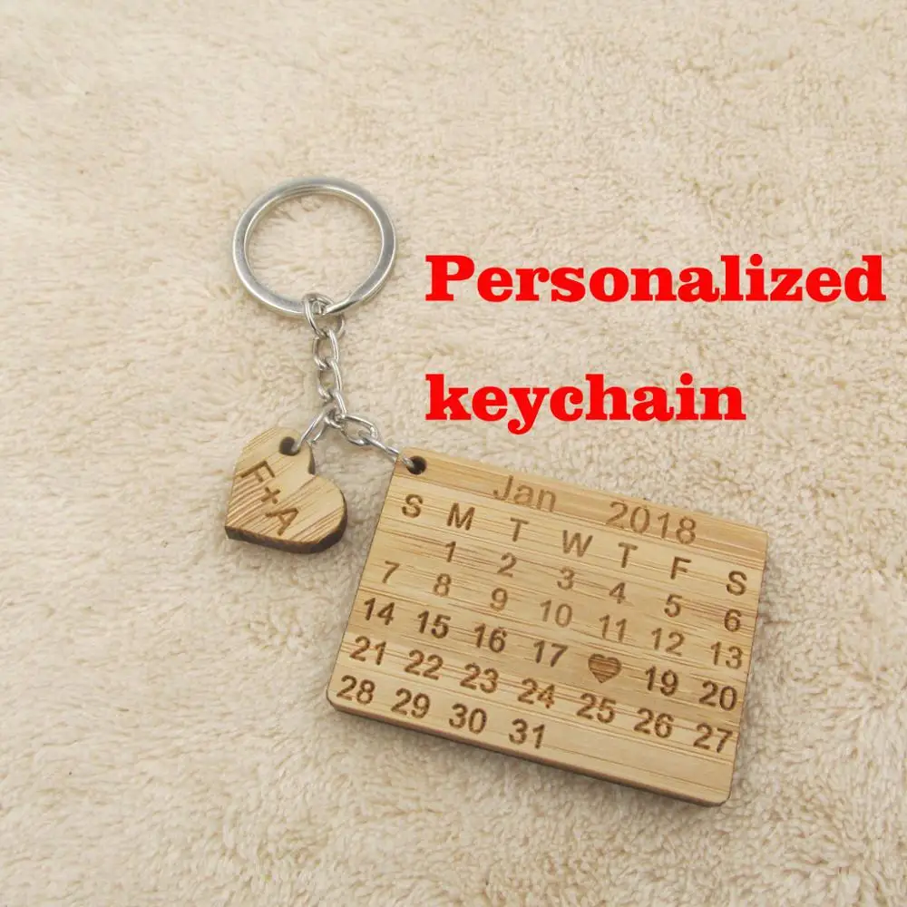 Fathers Day Gifts Personalized Calendar Keychain Signature calendar key