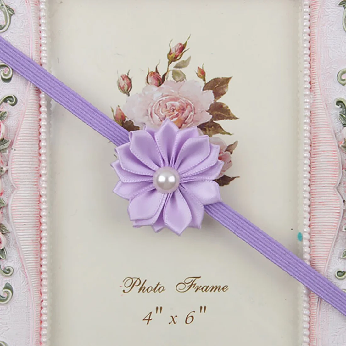 Baby Girl Elastic Flower Headband Rubber Children Baby Nice Hair Rubber Headwear Baby Girl Elastic Flower Headband Rubber Children Baby Nice Hair Rubber Headwear