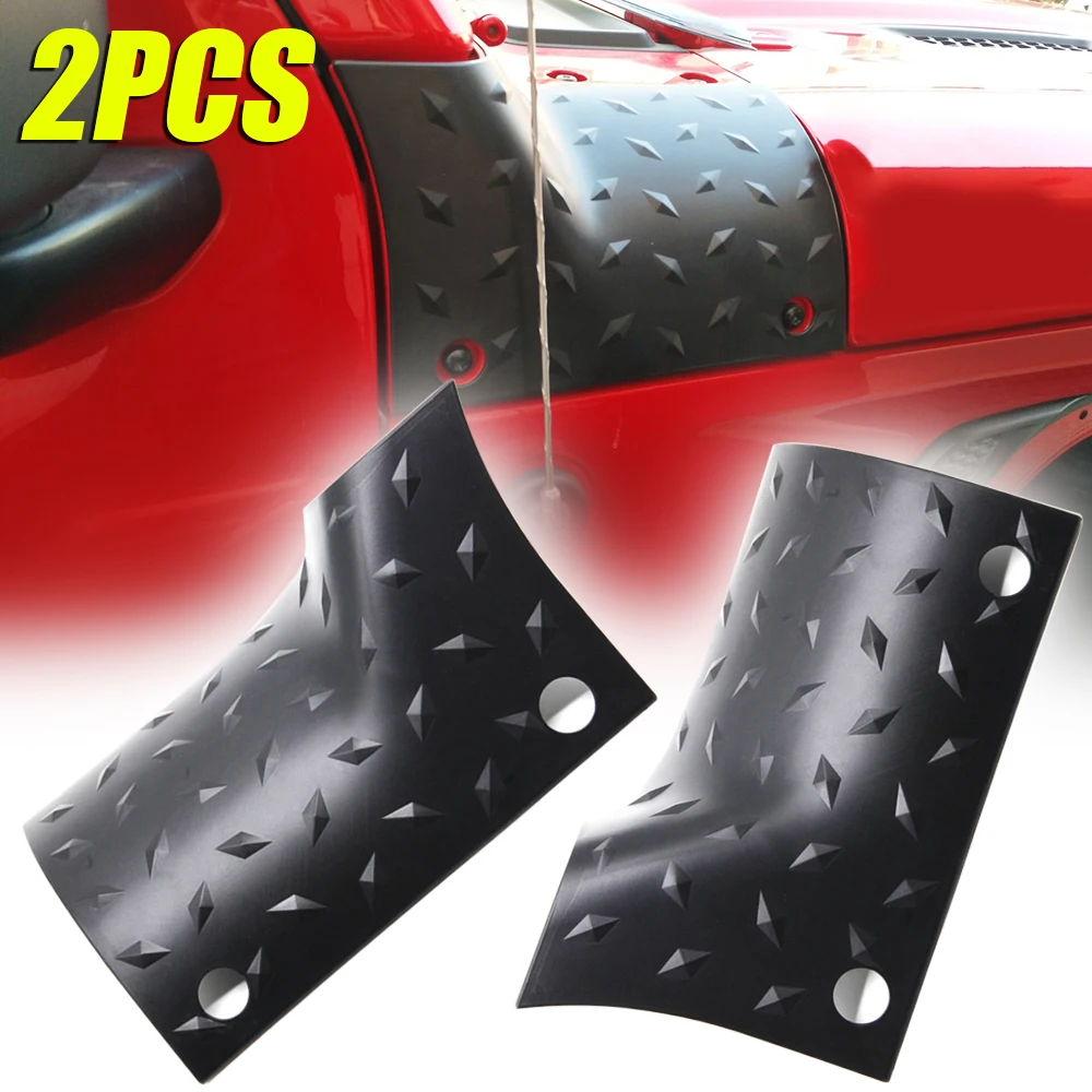 

Front & Radiator Grills 2pcs ABS Body Armor Side Cowl Cover For Jeep Wrangler JL JLU 2018