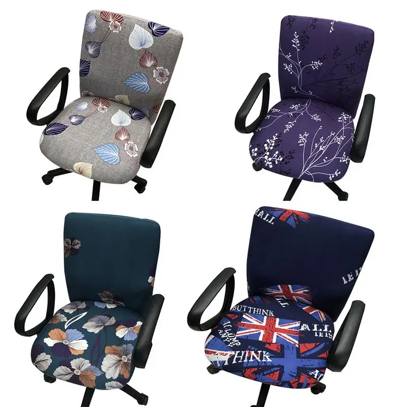 

Universal Elastic Cotton Fabric Office Computer Chair Cover Task Anti-dirty Armchair Protector Slipcove Chair Slipcover