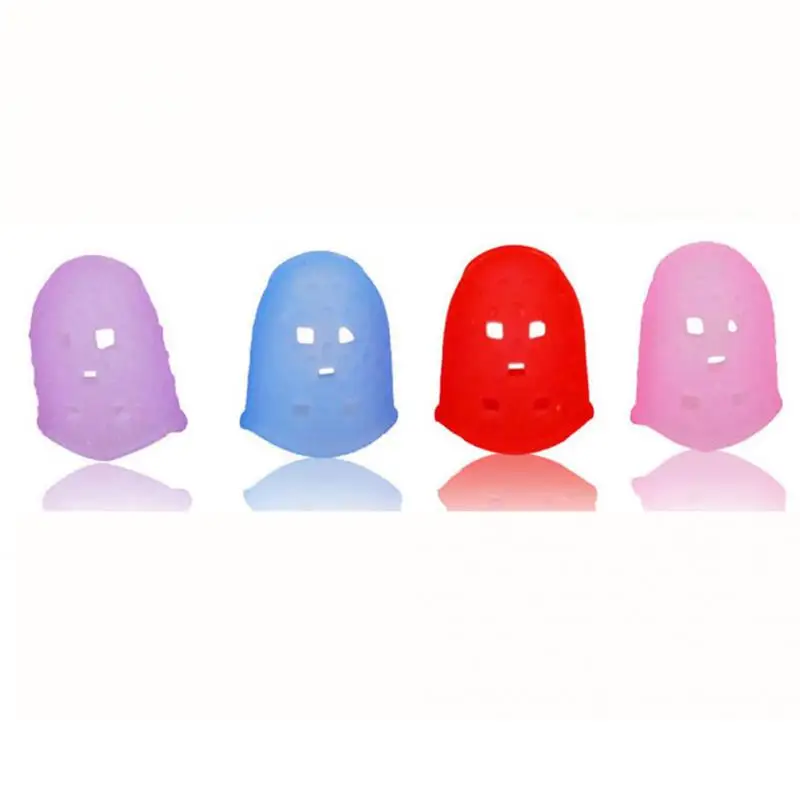 

4PCS Fingertip Protector Fingerstall Silicone Guitar String Finger Guard Against the Press Finger Ballad Guitar Accessories #16